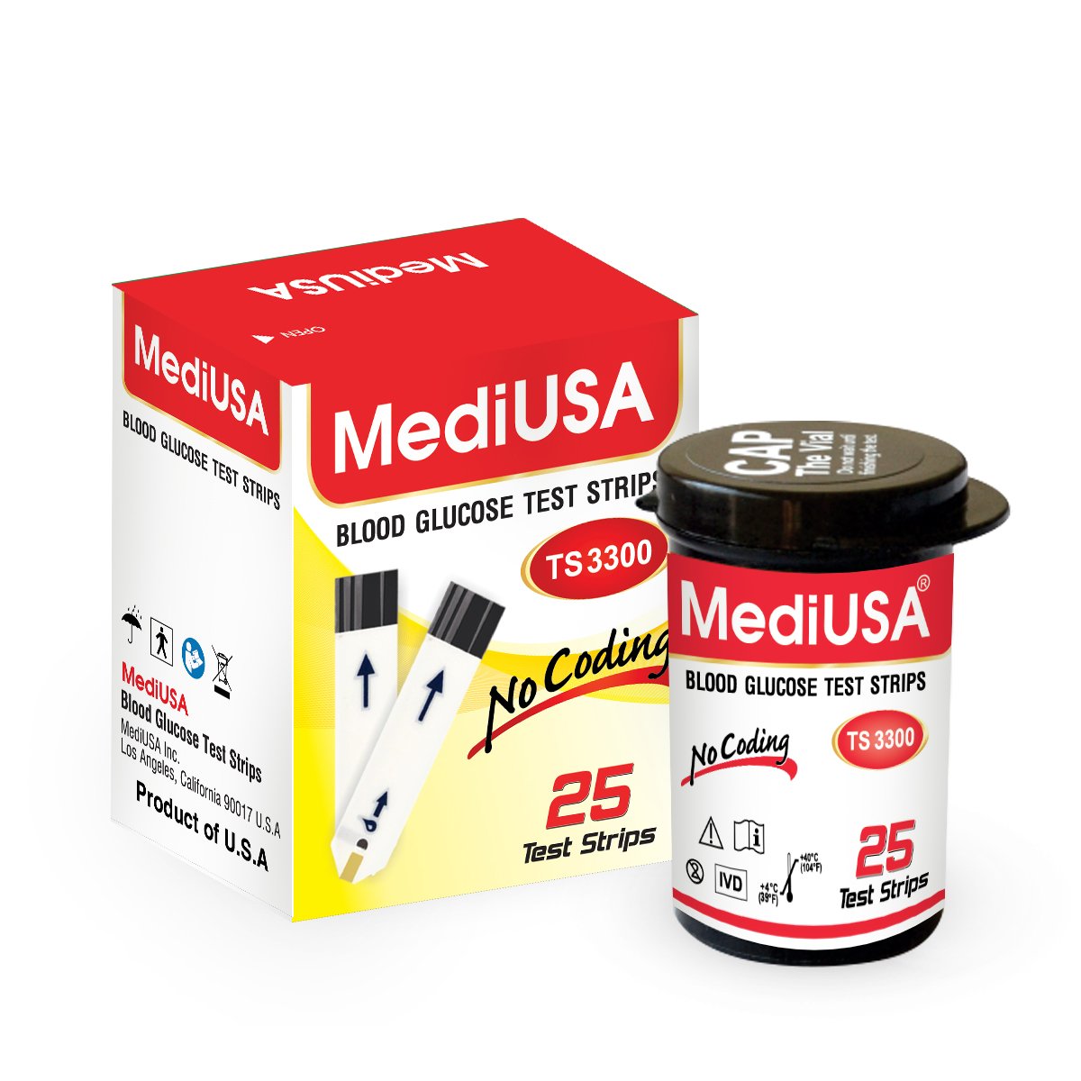 QUE THỬ ĐƯỜNG HUYẾT MEDIUSA TS3300
