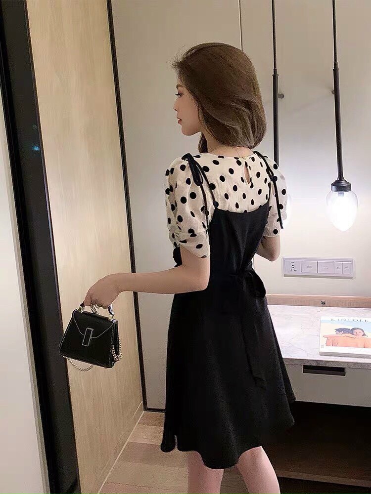 Set yếm chất lụa và voan kết hợp cực xinh mtb