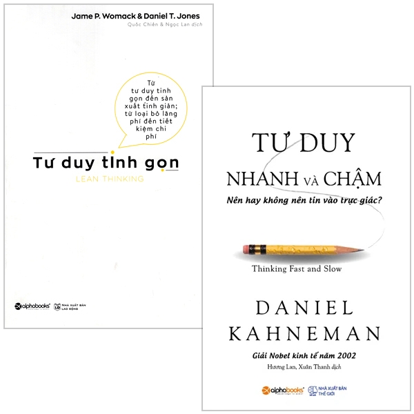 Fahasa - combo sách hay sáchtư duy tinh gọn + tư duy nhanh và chậm