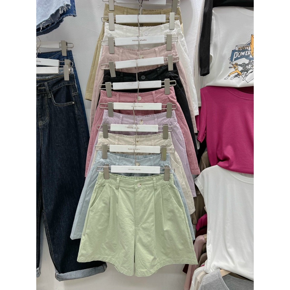 Quần short kaki nữ lưng thun Q886
