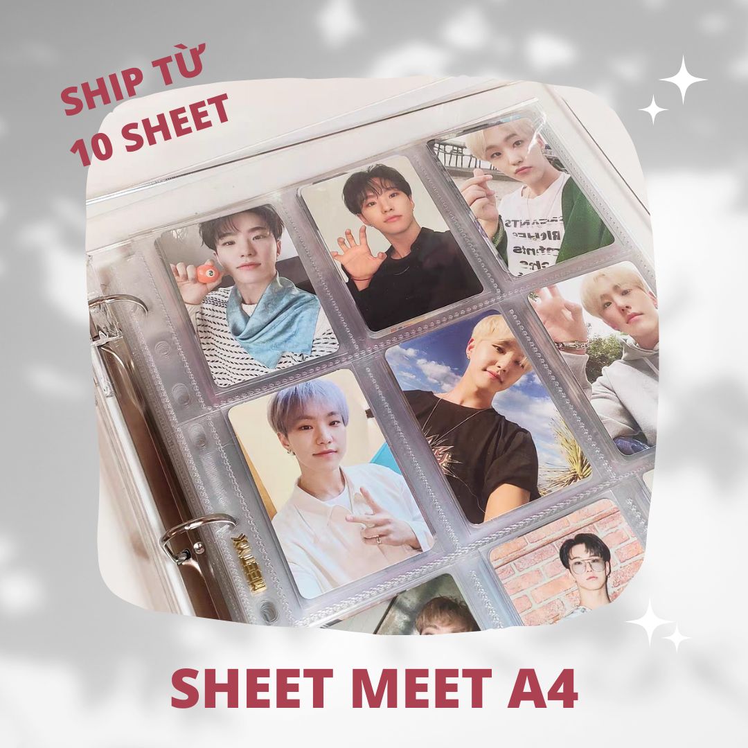 Sheet meet a4 dành cho binder a4