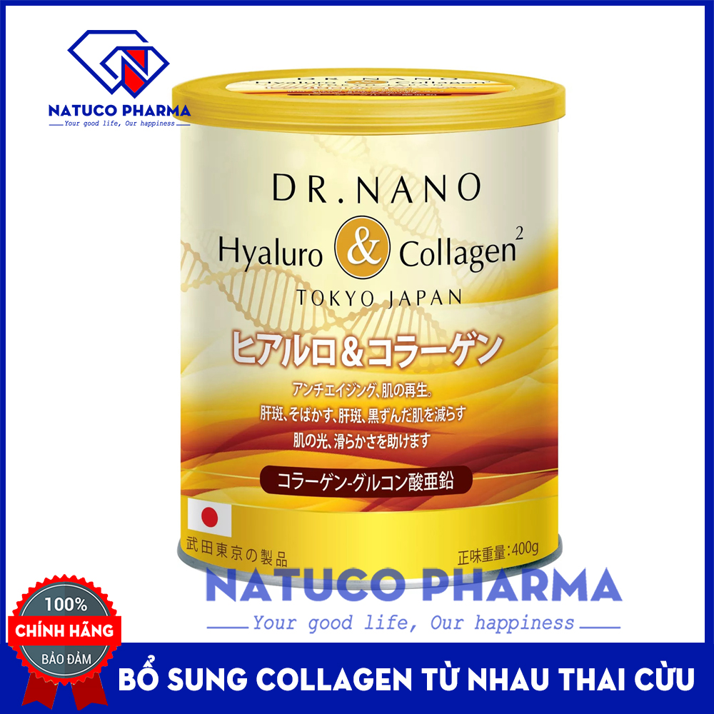 Sữa bột Dr Nano Hyaluron Collagen, acid hyaluronic giúp trắng đẹp da