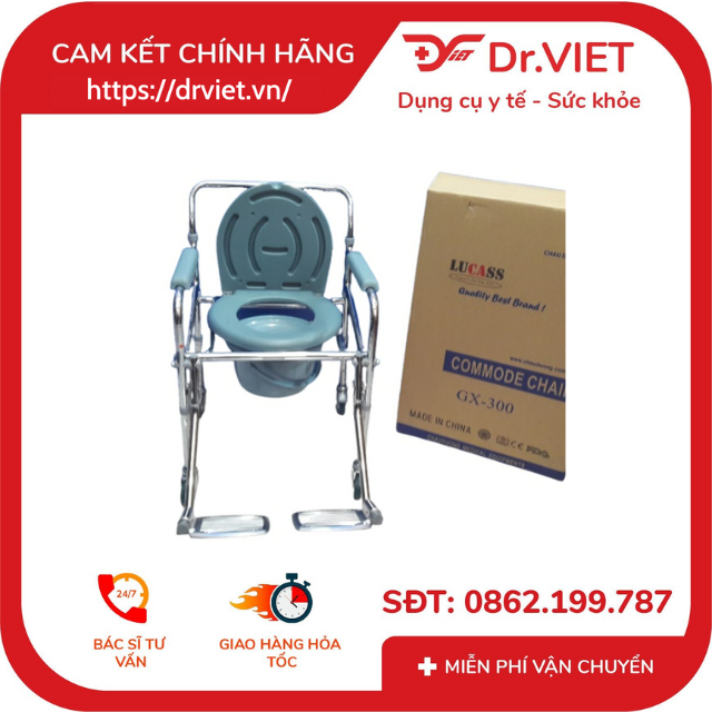 Lurian gx-300 cleaning kit stool leather padded wheelchair with Caster, foot rest, convenient stacking hygiene for Elder