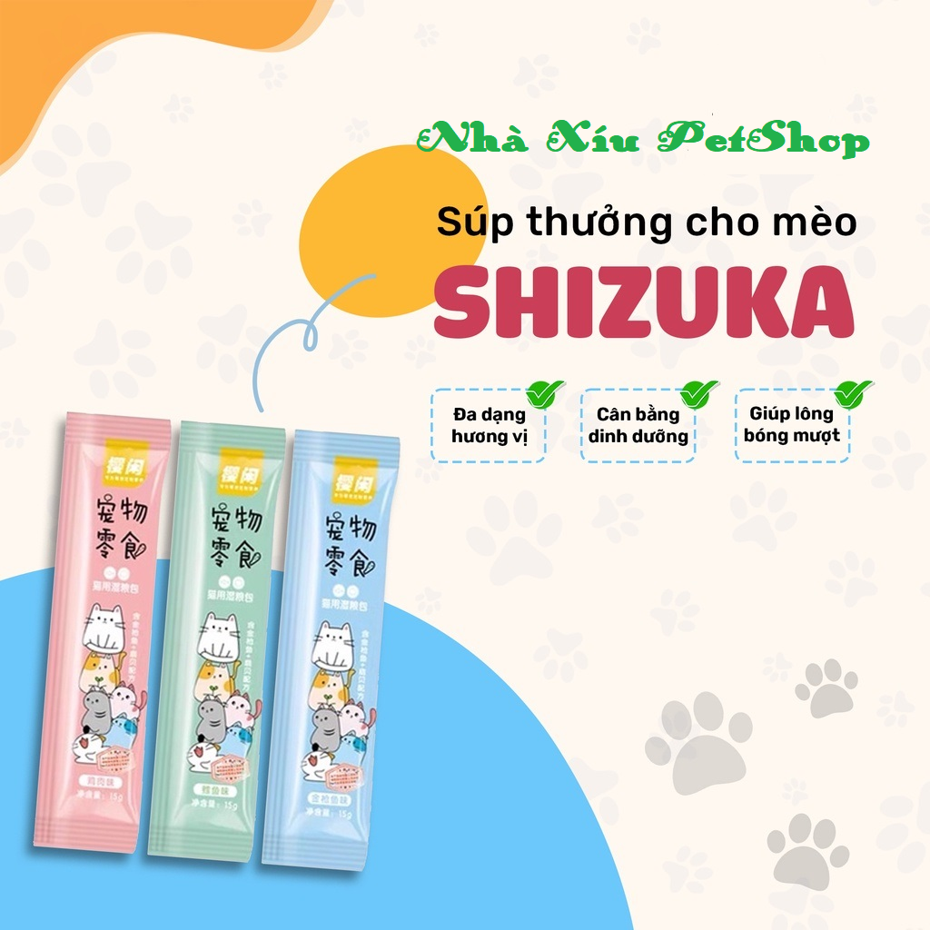 Combo 50 thanh súp thưởng sakura shizuka các loại mix vị - petshop xíu pool