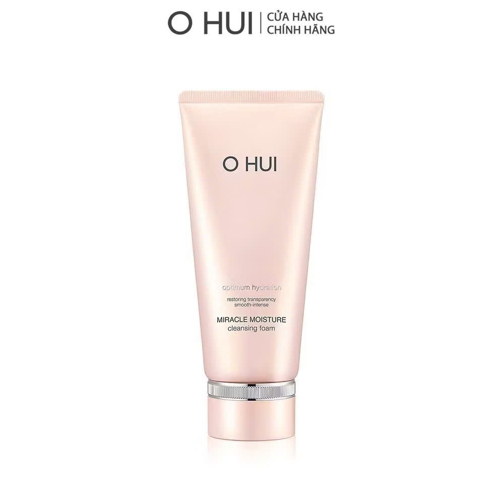 Sữa rữa mặt ohui hồng tách set sữa rửa mặt mềm mịn da ohui hồng miracle moisture cleansing foam 100ml 200ml