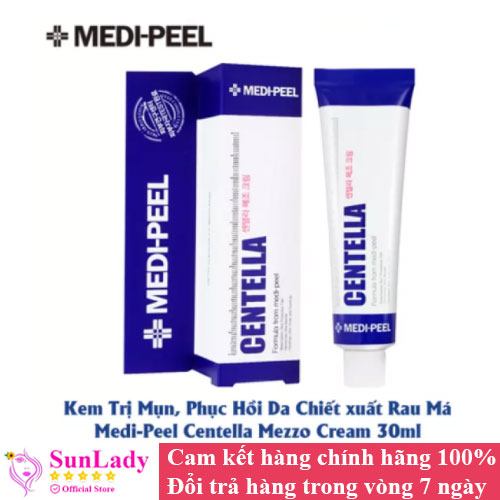 Kem Trị Mụn, Phục Hồi Da Chiết Xuất Rau Má Medi-Peel Centella Cream 30ml