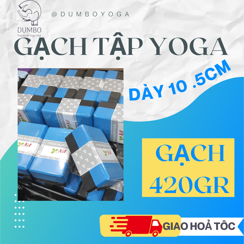 Chính hãng Gạch Tập Yoga NA DUMBO MAT Block Dày 10.5cm 23,5 x 15,5 x 10.5