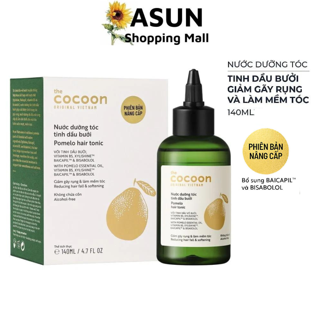 Nước Dưỡng Tóc Tinh Dầu Bưởi Cocoon 140ml Orginal
