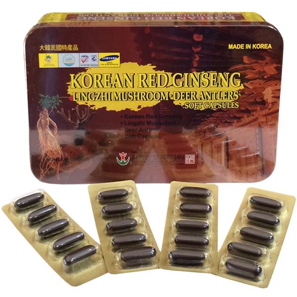 Viên đạm sâm nhung linh chi Bio Hàn Quốc 120 viên