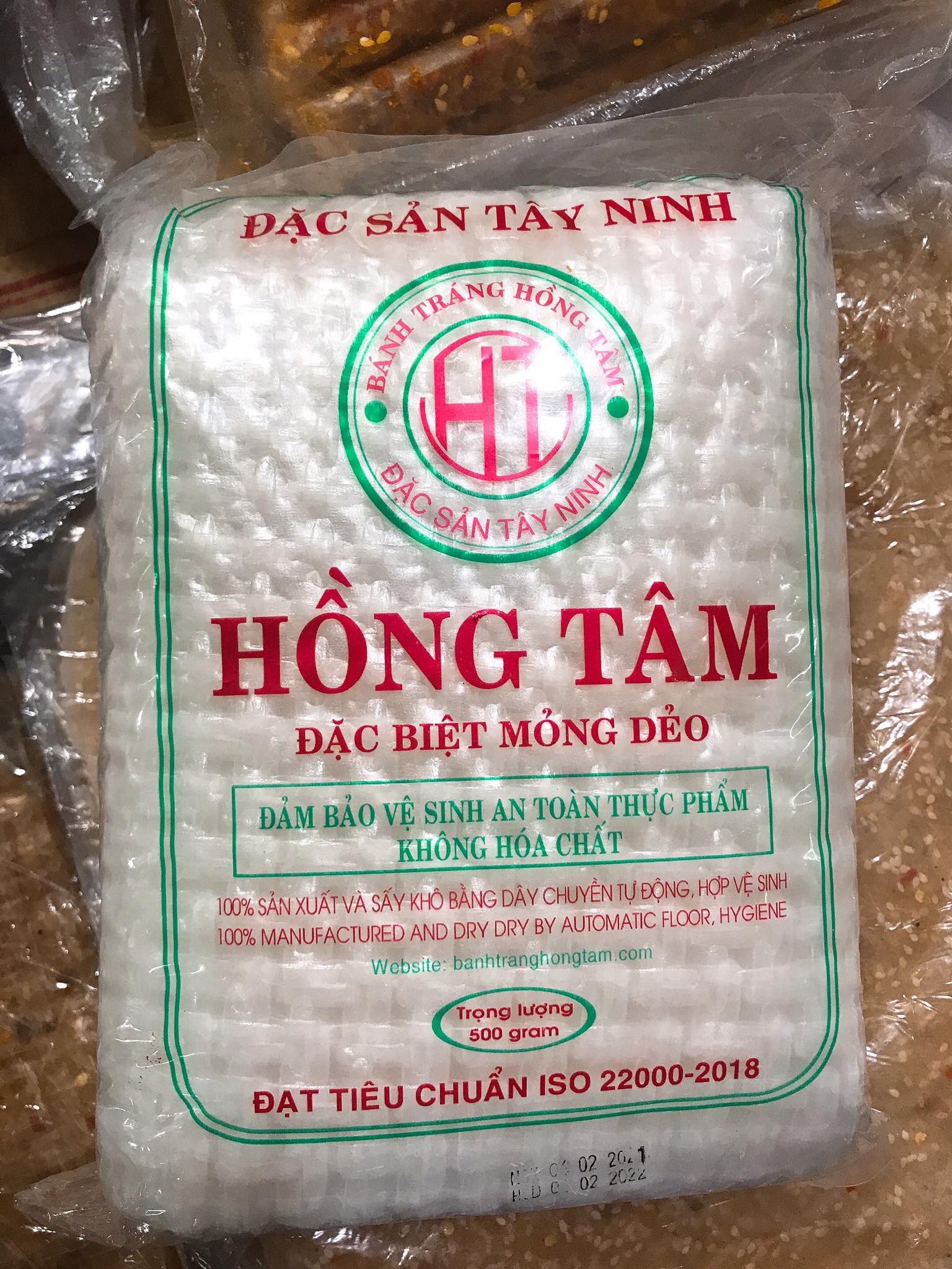 Bánh Tráng Trắng Dùng Cuốn Thịt 500gram Tây Ninh