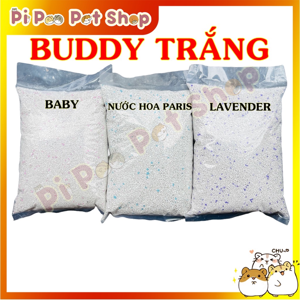 Cát buddy trắng lót chuồng hamster
