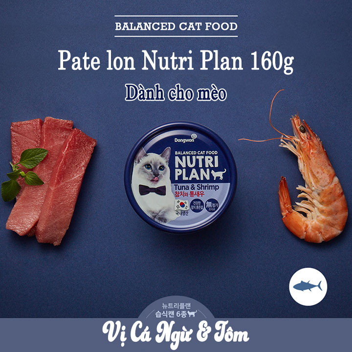 Pate mèo, Pate Nutri Plan dành cho mèo 160g - Phụ kiện thú cưng Nội
