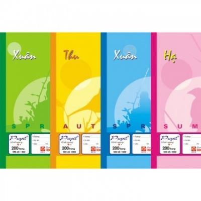 10 quyển Vở hồng hà kẻ ngang 72tr - vở hồng hà cấp 2