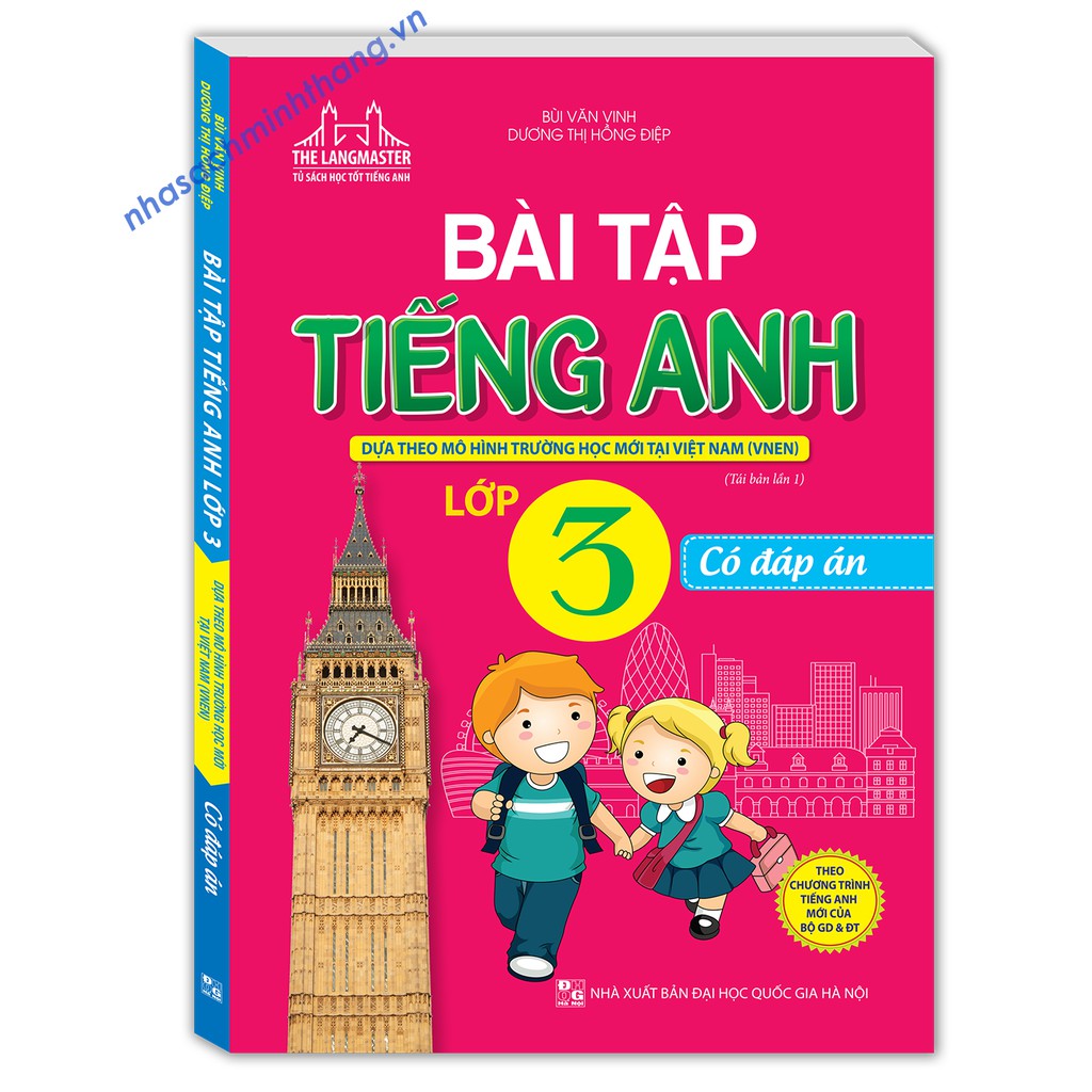 Sách - The langmaster Bài Tập Tiếng Anh Lớp 3 có đáp án