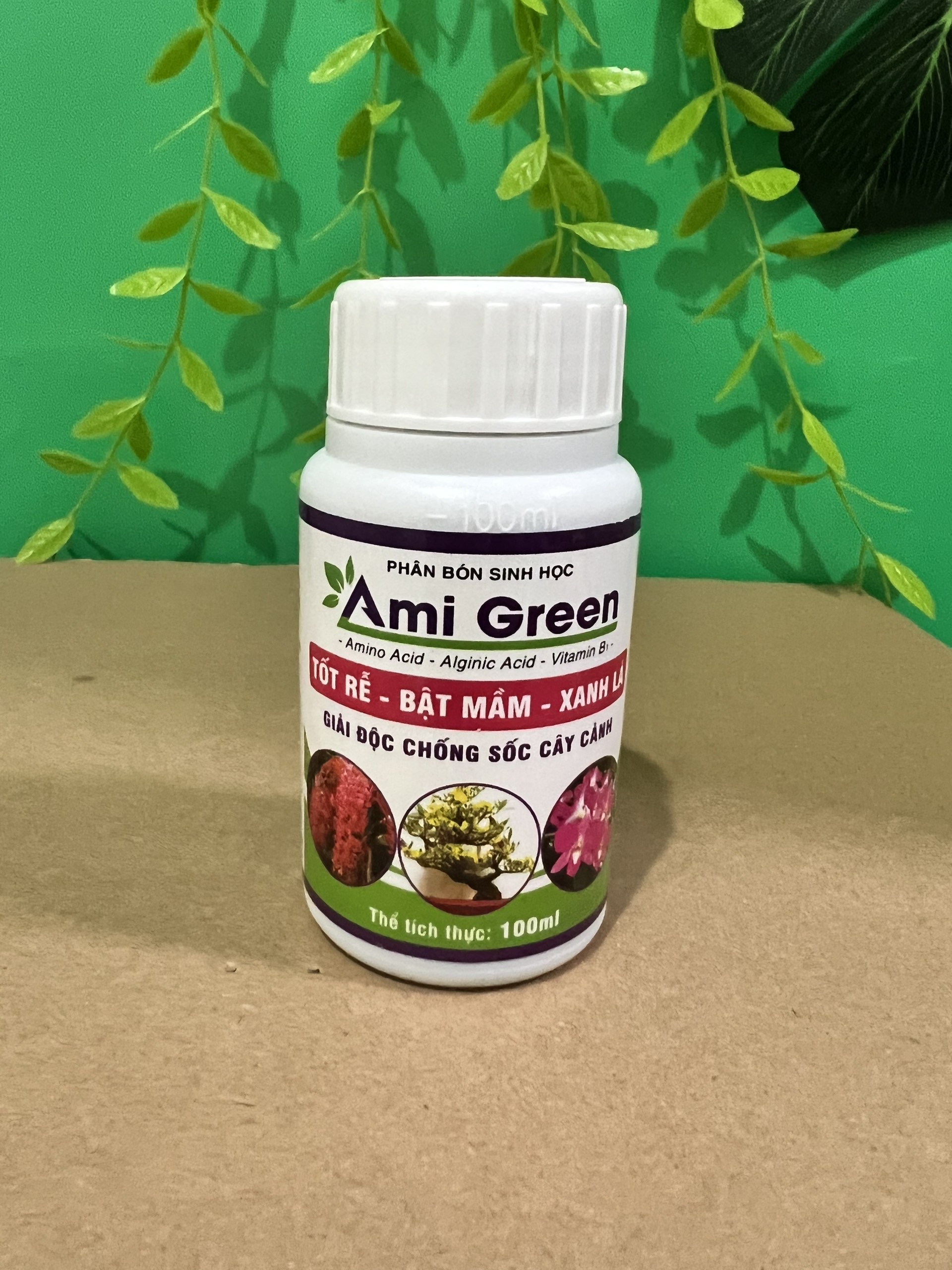 Phân bón sinh học Ami Green phục hồi cây sau ra hoa, tốt rễ bật mầm xanh lá, giải độc chống sốc cho hoa lan