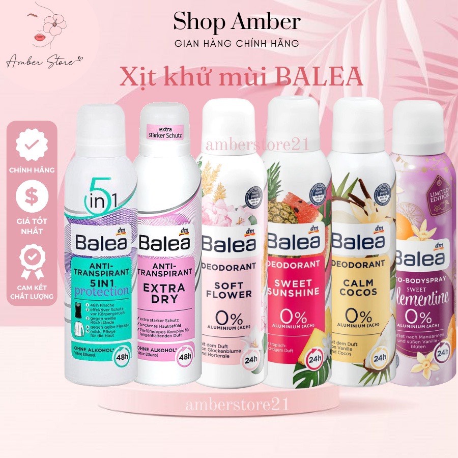 - xịt khử mùi balea – 200ml