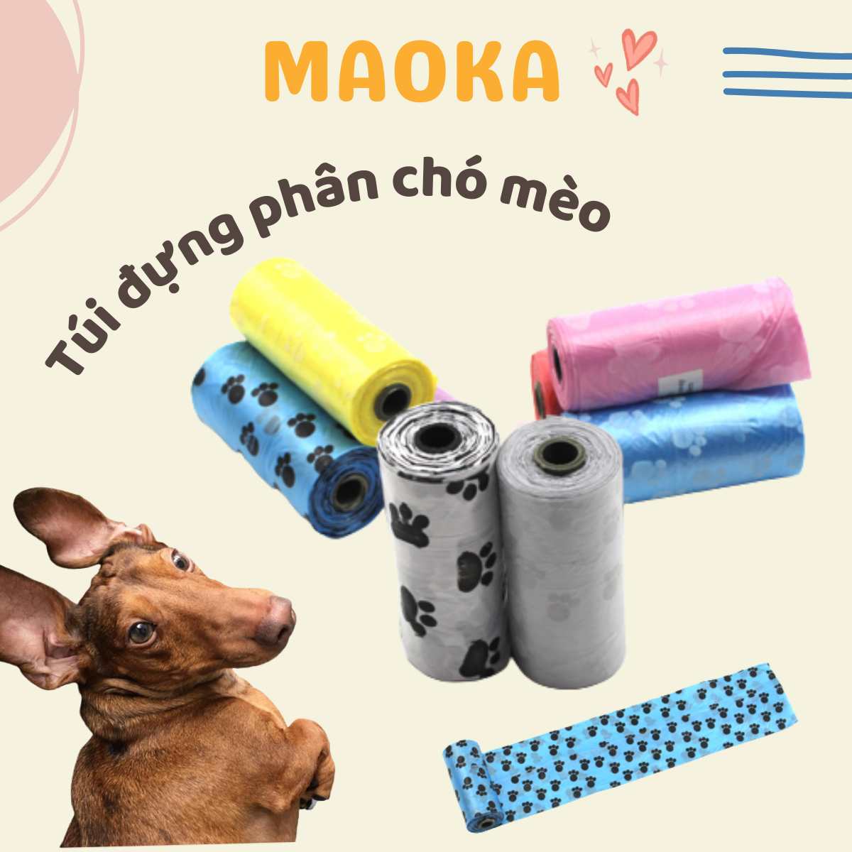 Túi đựng phân chó mèo - Túi rác mini MaoKa Shop