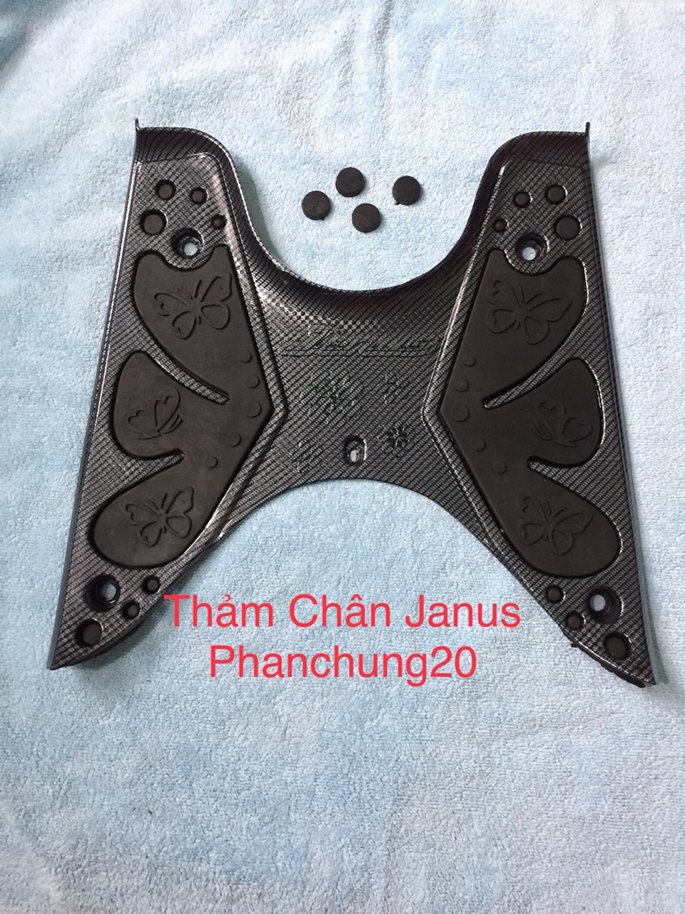 Thảm để chân dùng cho đời xe janus 2022 2023 2024 cacbon