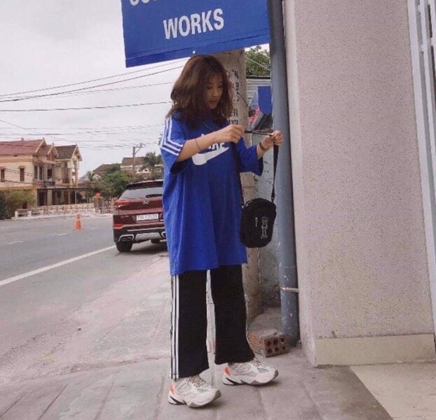 Quần Baggy Nữ, Quần Culottes, Quần Thể Thao Nữ 3 Sọc Ống Rộng Cá Tính, Thiết kế trẻ trung năng động ( Ảnh Thật )j