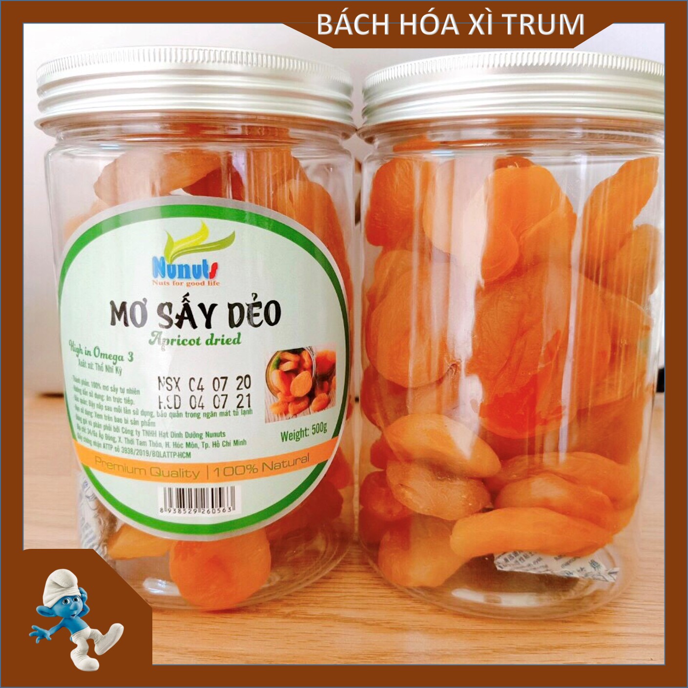 Qủa mơ sấy dẻo không hạt - Hộp 500g