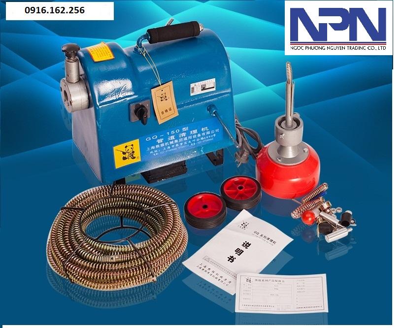 Máy thông tắc cống lò xo gq - 150