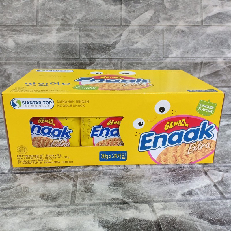 Thùng 24 gói mì enaak vàng Indo