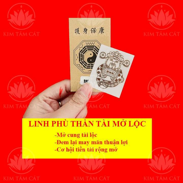 Linh phù Thần Tài Khai vận (khai mở tài lộc)