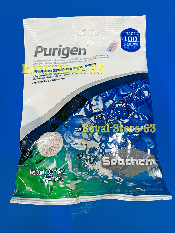 Seachem Purigen USA vật liệu lọc nước hồ cá gói 100ml