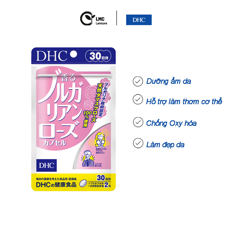 Viên uống hoa hồng DHC Bulgarian Rose Capsule 30 ngày Lamicare