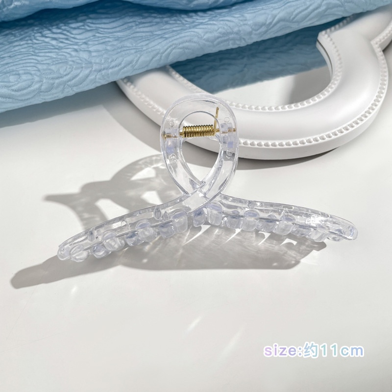 Kẹp Tóc Cá Mập Bằng Acrylic Trong Suốt Thời Trang Cho Nữ