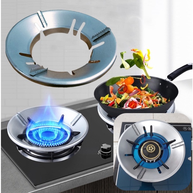 Combo 2 Chiếc Kiềng Chắn Gió Bếp Gas - Kiềng Chắn Gió Tiết Kiệm Gas - Kiềng Bếp Chắn Gió - Kiềng Bếp Gas - Kiềng chắn gió bếp gas giúp tiết kiệm gas đến 40% - Vỉ kiềng chắn gió hình tròn loại trơn tiết kiệm năng lượng