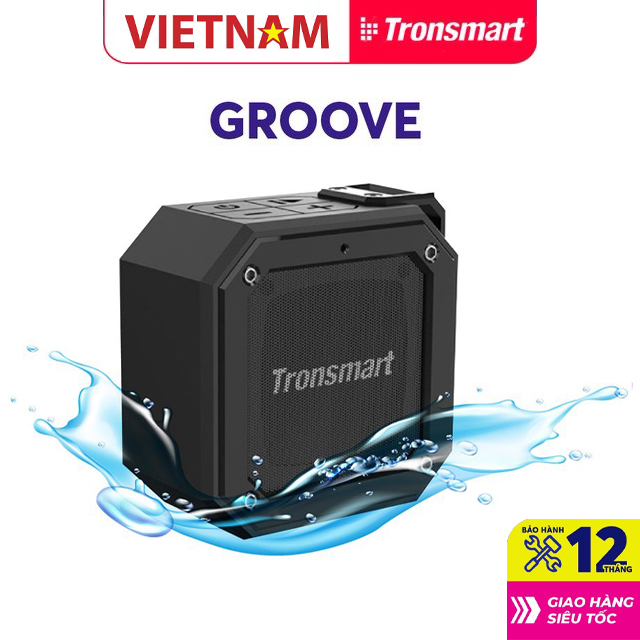 Tronsmart Element Groove Loa Bluetooth 4.2 chống thấm nước công suất 10W, chơi nhạc lên đến 24 Giờ - Hãng phân phối chính thức