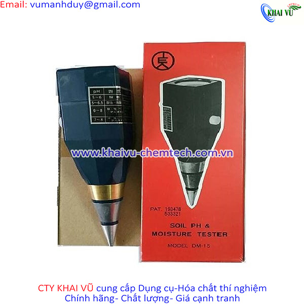 Máy đo ph và độ ẩm cho đất takemura dm-15