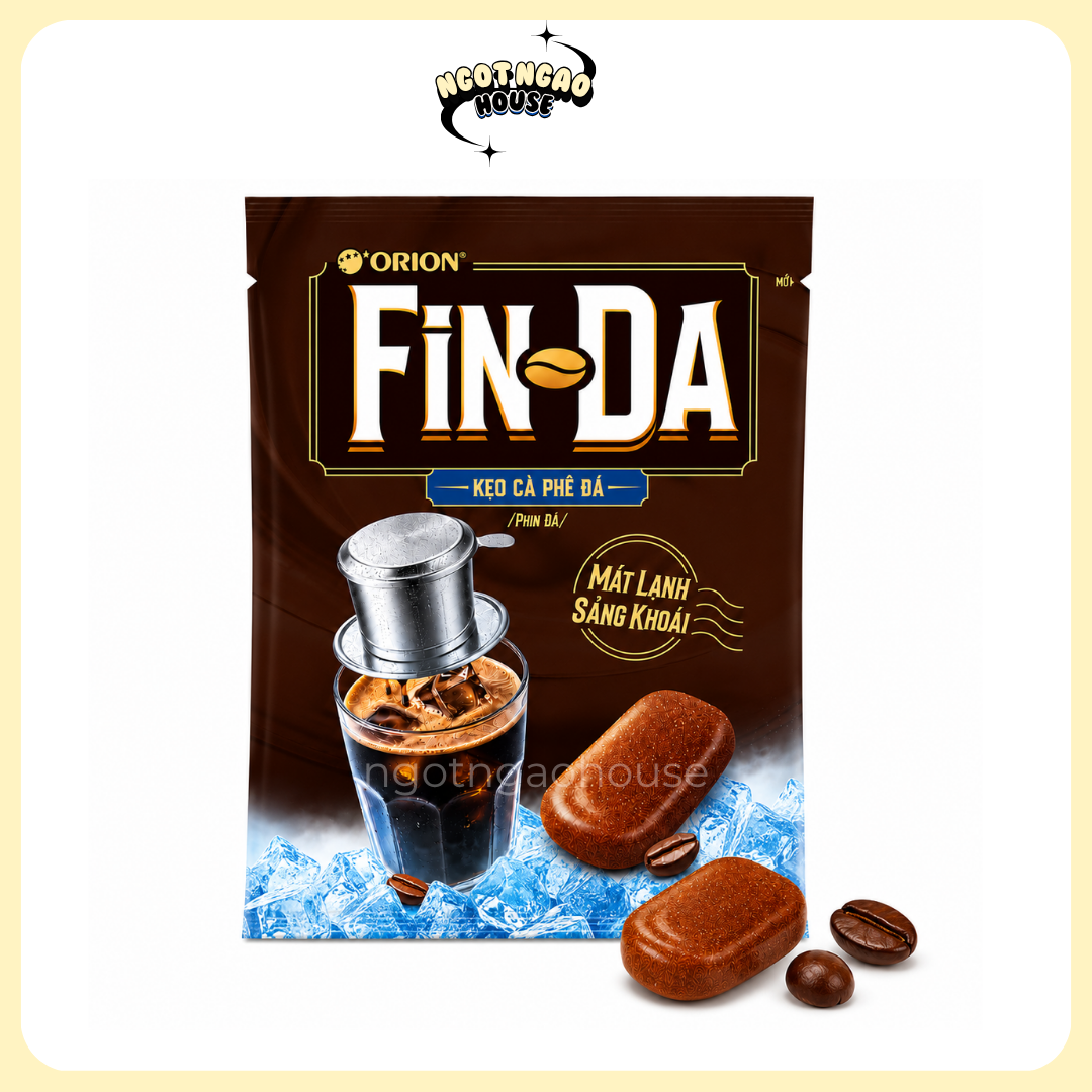 Kẹo Cà Phê Đá Fin Da Orion Đậm Vị Cà Phê Phin (Gói 84g)