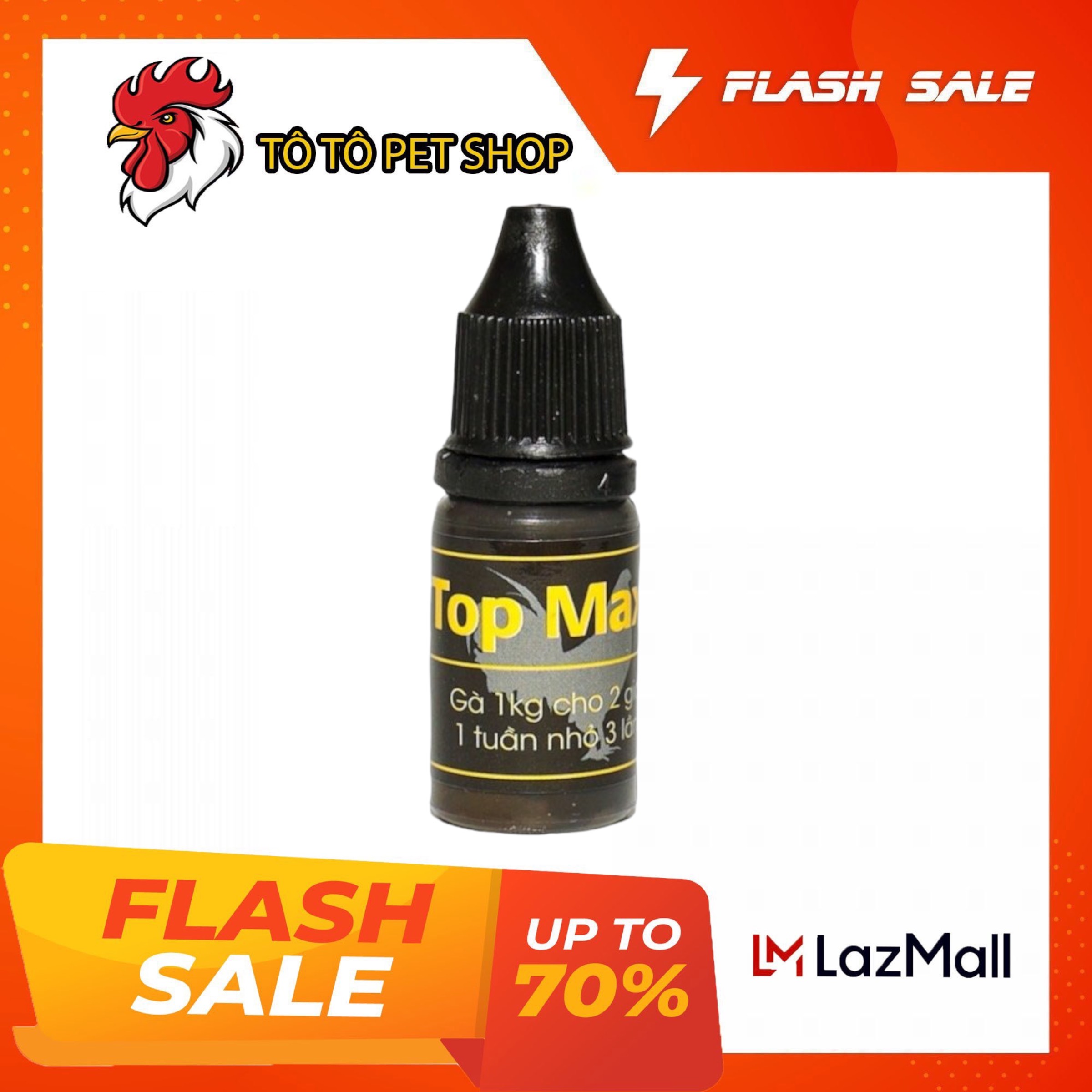 Top max - 10 ml dinh dưỡng cho gà chế độ đá