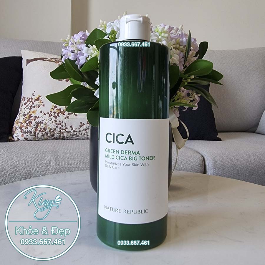 Nước Cân Bằng Nature Republic Green Derma Mild Cica Big Toner