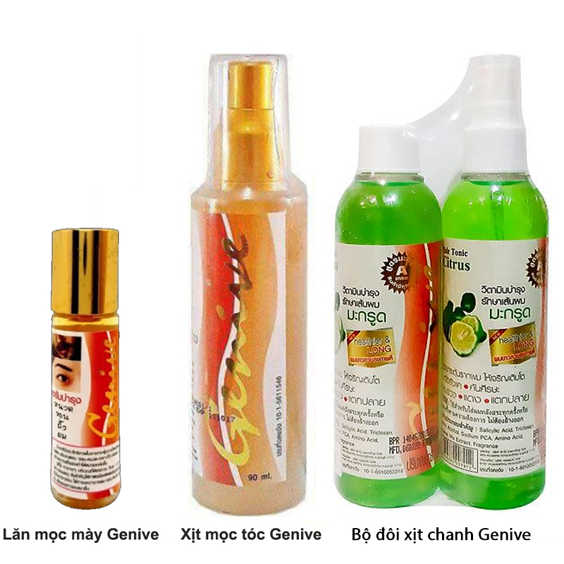 [Chính hãng] Serum dưỡng, kích mọc lông mày, lông mi Genive Thái Lan 10ml