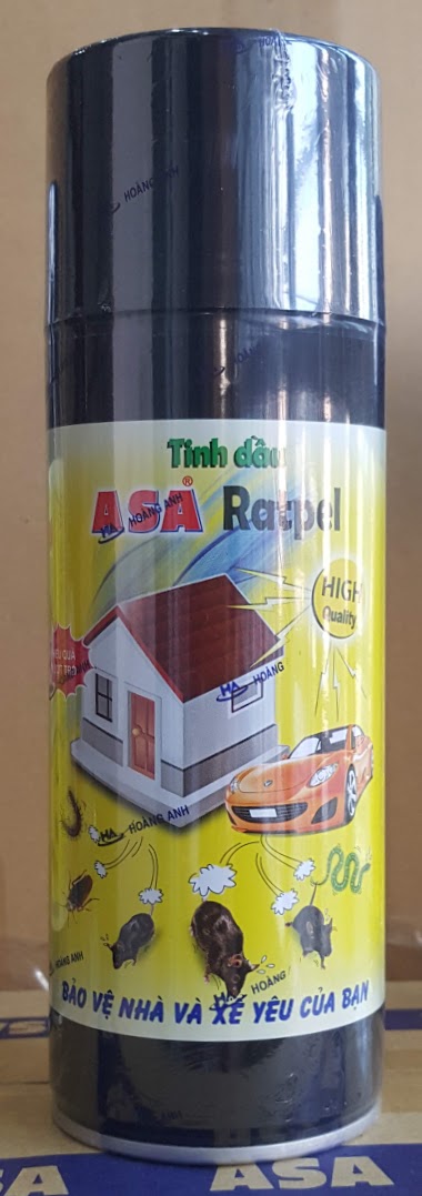 Tinh dầu xua đuổi các loài bò sát gặm nhắm asa ratpel 400ml van nhấn