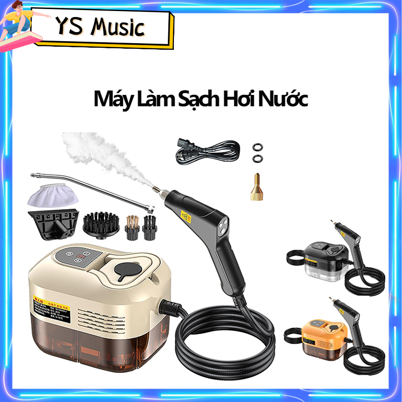 Máy vệ sinh xịt rửa bằng hơi nước công suất 1500W loại bỏ vết bẩn lâu ngày, máy làm sạch hơi nước di động