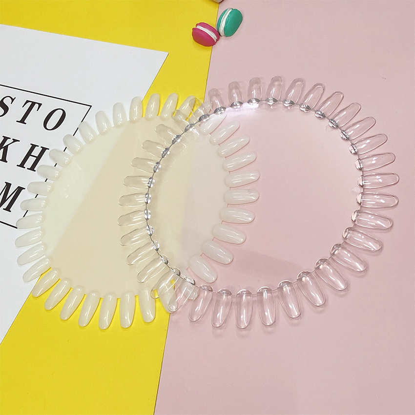 Móng mẫu tập vẽ, swatch màu sơn bản tròn 36 móng chuyên dụng