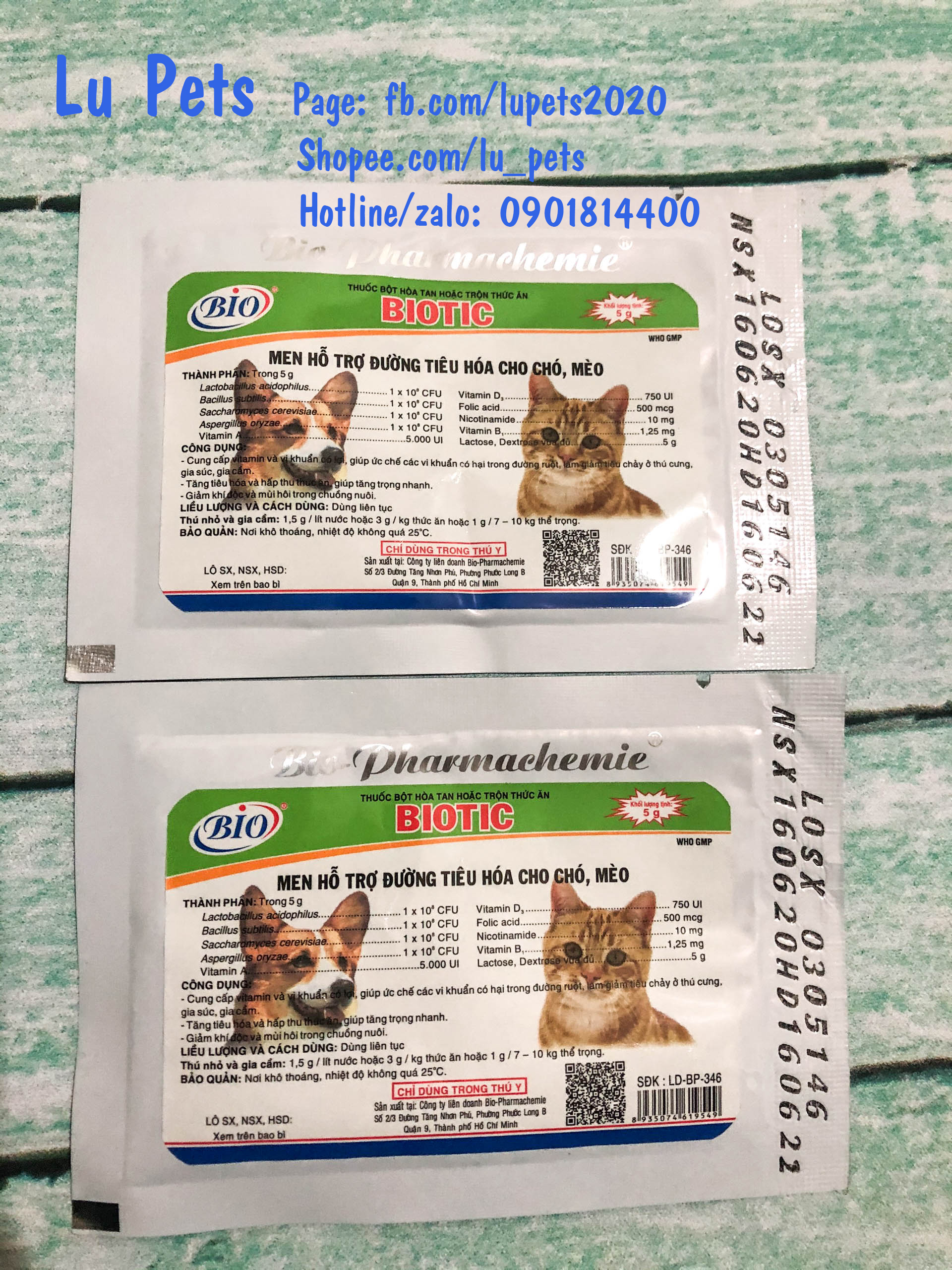 Men Tiêu Hóa Cho Chó Mèo Biotic - Kích Thích Tiêu Hóa Cho Chó Mèo