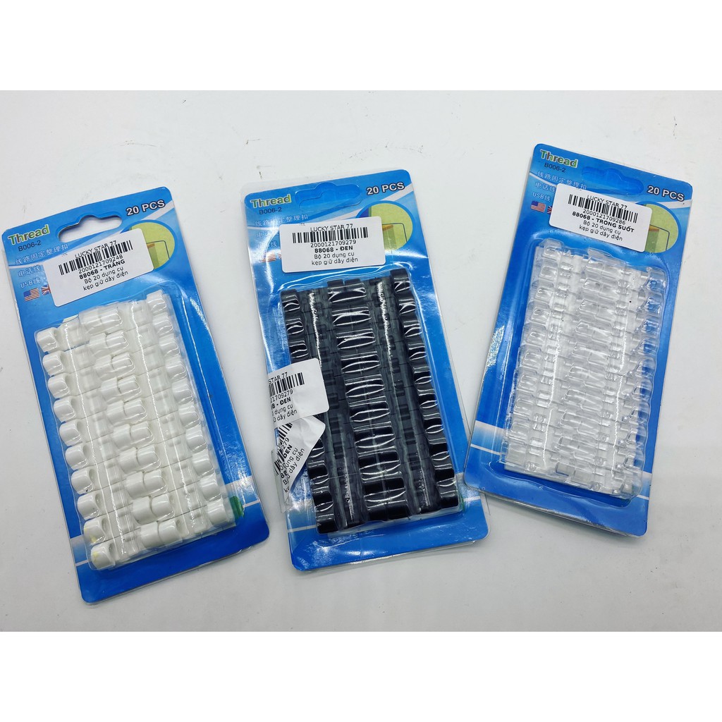 Bộ 20 dụng cụ kẹp giữ dây điện gọn gàng