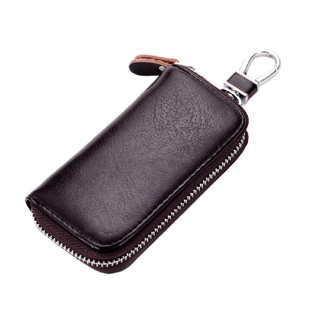 Ví đựng chìa khóa ô tô, khóa nhà và đựng tiền, đựng thẻ bằng da bò thật