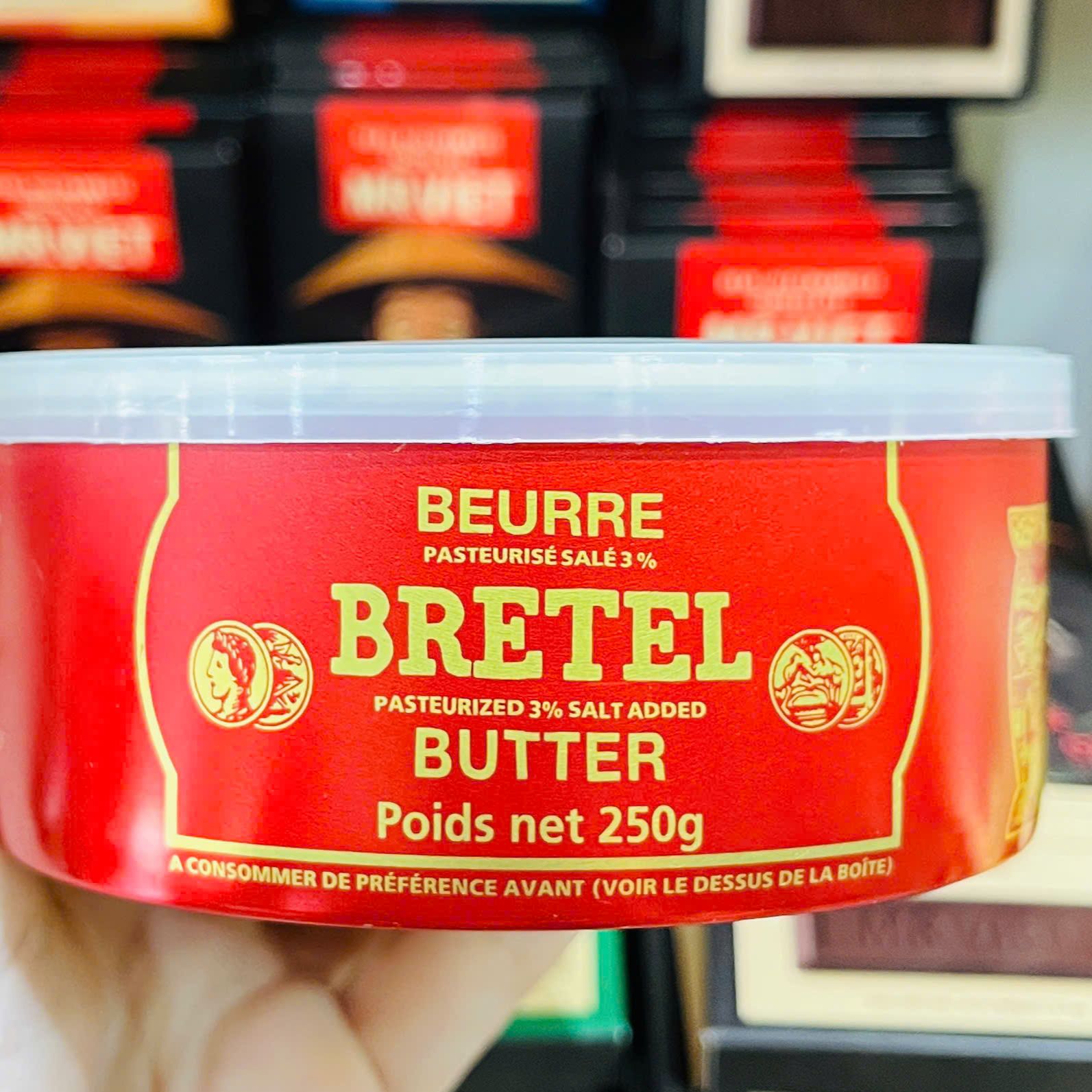 Date 03/27 Bơ Bretel Pháp / Bơ đồng tiền Pháp 250gr / Bretel Butter