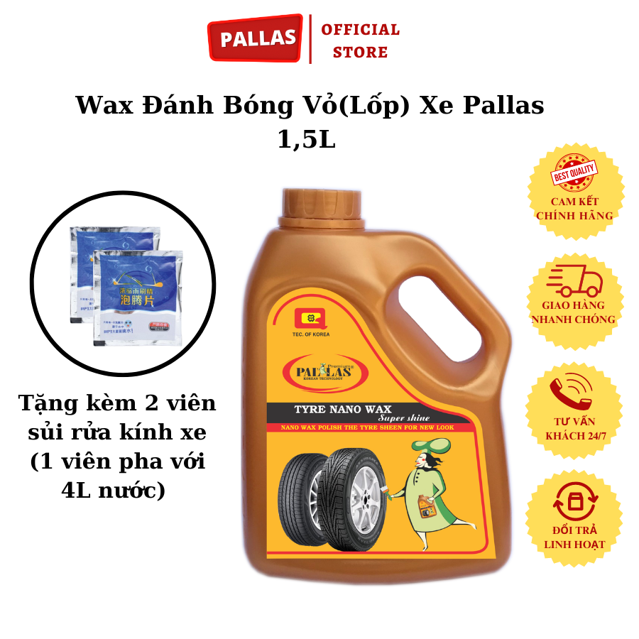 Wax đánh bóng vỏ xe pallas - 1.5l - pallas shop chính hãng
