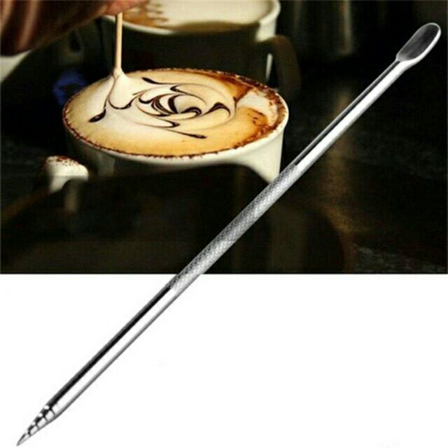 Bút vẽ latte inox/ Bút vẽ latte nghệ thuật cho cà phê capuchino