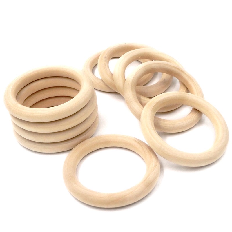 Vòng lục lạc gỗ handmade cho bé