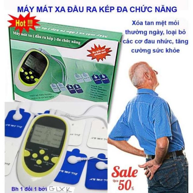 [HCM]Máy massage trị liệu cao cấp Koshizu 8 miếng dán Máy Massage Xung Điện 8 Miếng Dán Koshizu Siêu Sang MÁY MASSAGE TRỊ LIỆU 8 MIẾNG DÁN-KOSHIZU Máy Massage Xung Điện 8 Miếng Dán Koshizu Rẻ