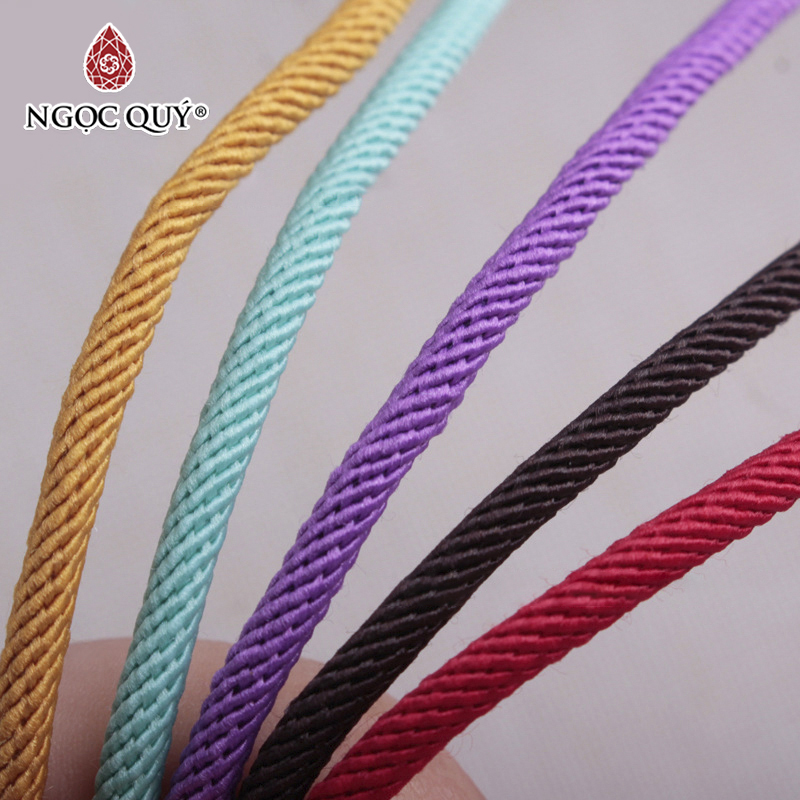 Bó dây vải dù lõi 3mm - Ngọc Quý Gemstones
