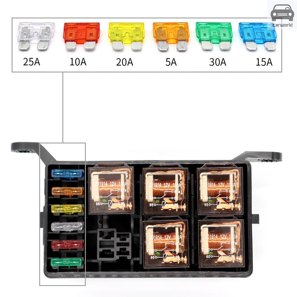 Cầu chì xe hơi ô tô chân nhỏ, cầu trì cho màn hình ô tô, combo cầu chì 5A 7.5A 10A 15A 20A 25A 30A